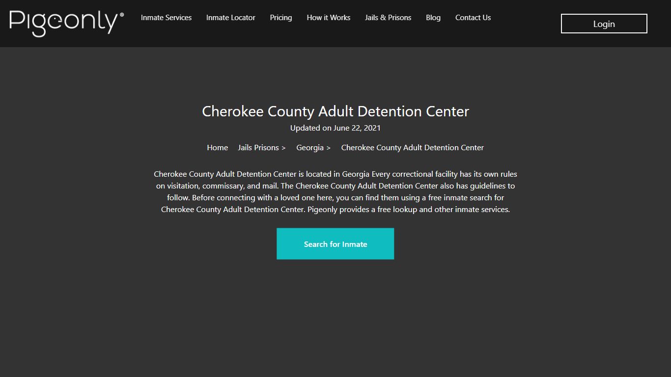 Cherokee County Adult Detention Center Inmate Search | Georgia